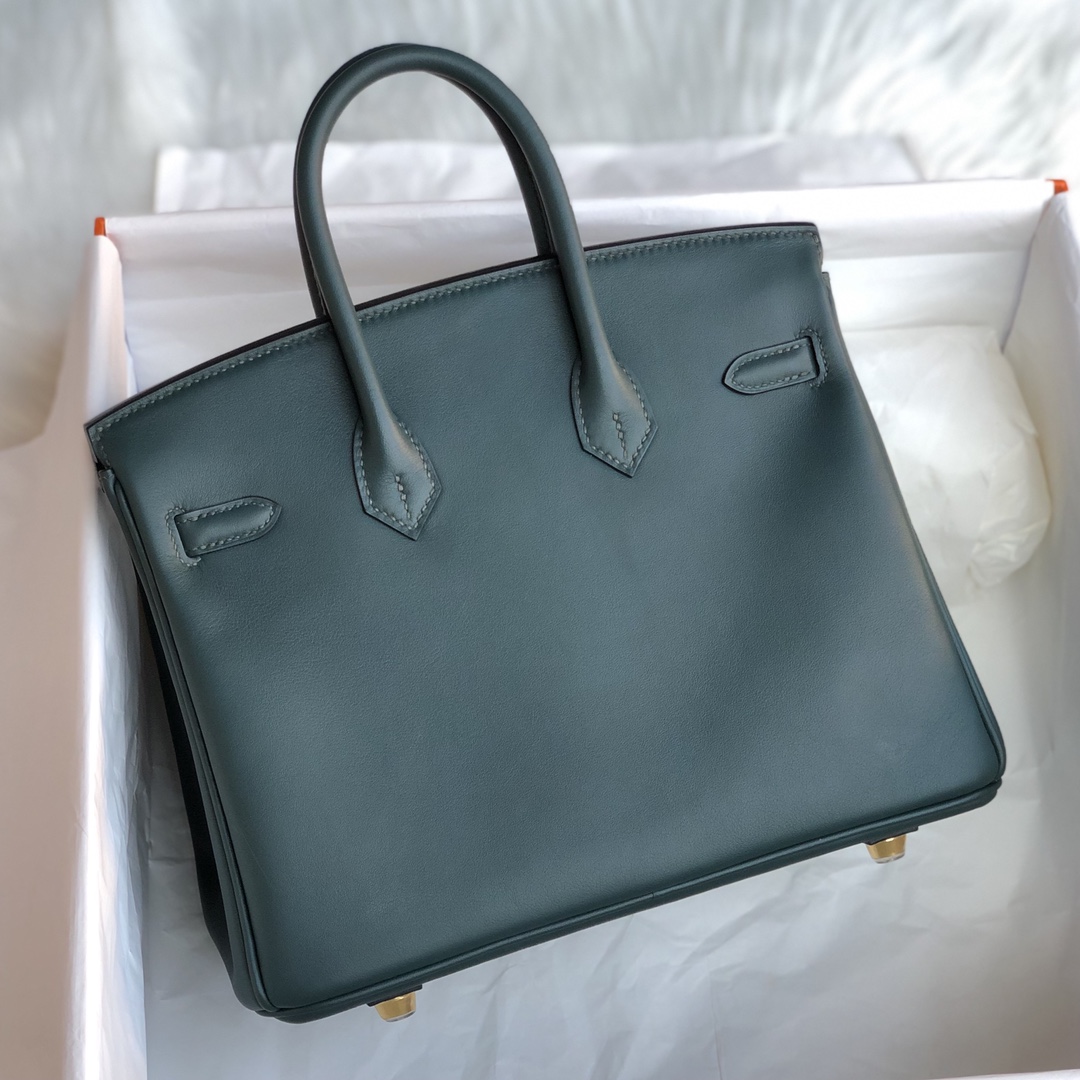 Hermes Birkin 30CM Swift Leather Handbag Black 